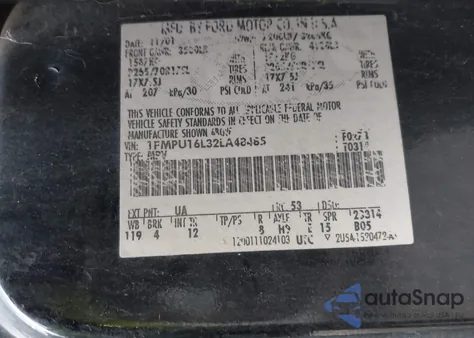 2002 Ford Expedition Xlt из США, поврежденный, VIN 1FMPU16L32LA48485